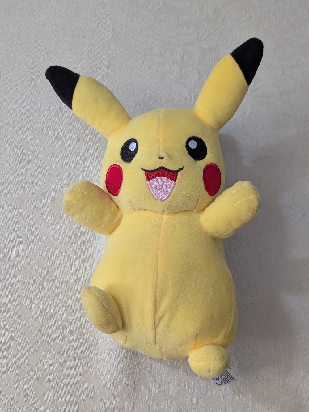 Wicked Cool Toys Pokémon Pikachu Plush Stuffed Animal 10 in Yellow